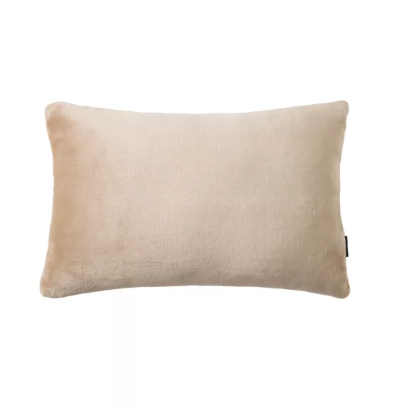 Housse de coussin rectangulaire flanelle (40 x 60 cm) Didou Marron glacé