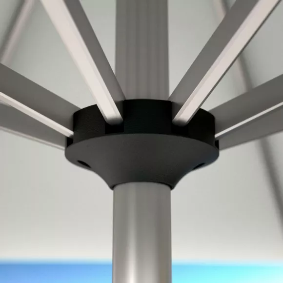 Parasol carré (L2,5 X 2,5 m) Yucatan - Bois et Blanc