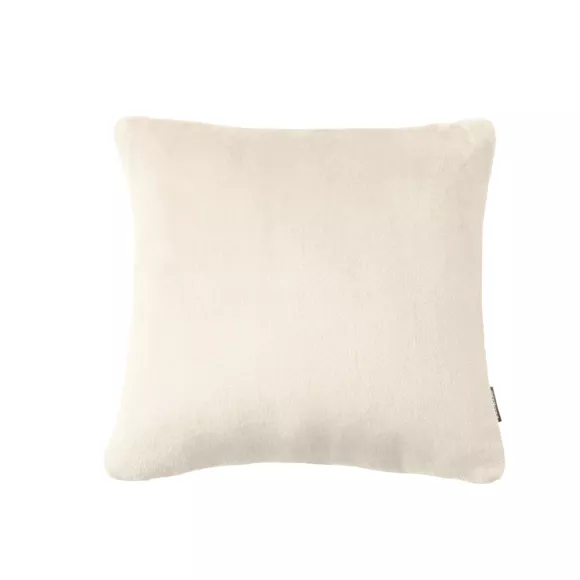 Housse de coussin carrée flanelle (45 x 45 cm) Didou Beige grège