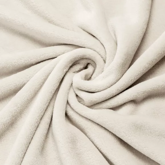 Kuscheldecke aus Flanell (220 x 240 cm) Didou Beige 