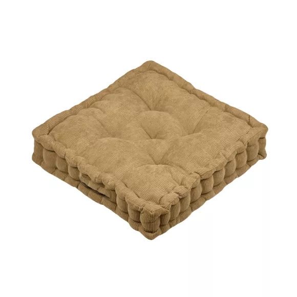 Coussin de sol carré velours (45 x 45 cm) Dandy Camel