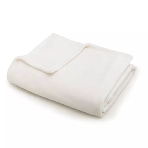 Kuscheldecke aus Flanell (130 x 180 cm) Didou Elfenbein