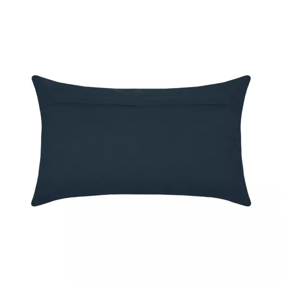 Coussin rectangulaire coton (30 x 50 cm) Maritime Bleu marine