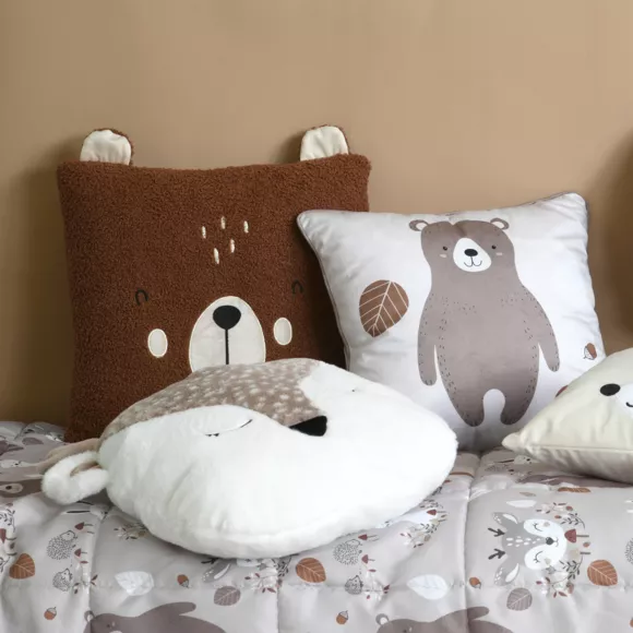 Coussin enfant carré (40 x 40 cm) Gabin Caramel