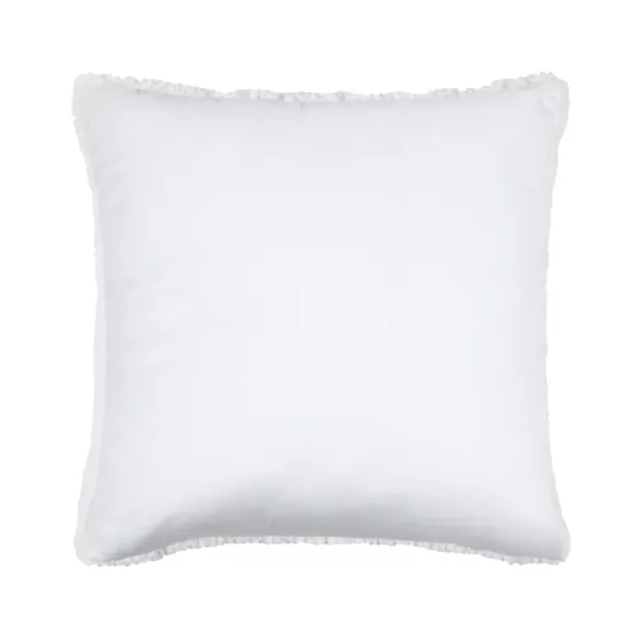 Coussin carré fausse fourrure (45 x 45 cm) Timmy Blanc
