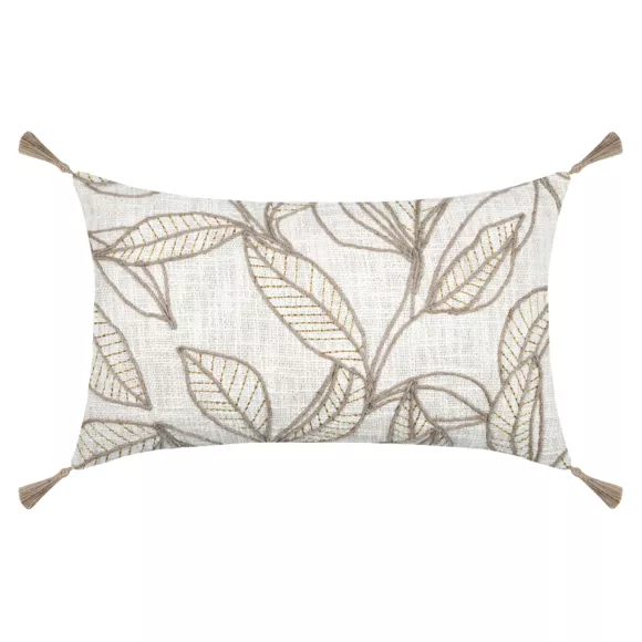 Coussin rectangulaire coton (30 x 50 cm) Hemera Ecru
