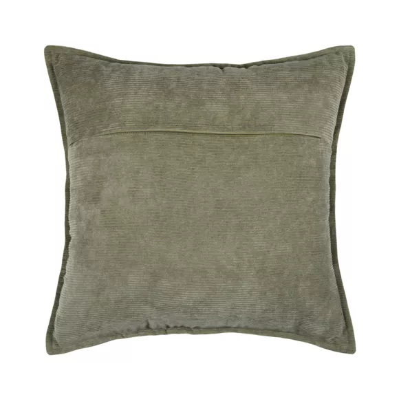 Coussin carré velours (45 x 45 cm) Dandy Vert kaki