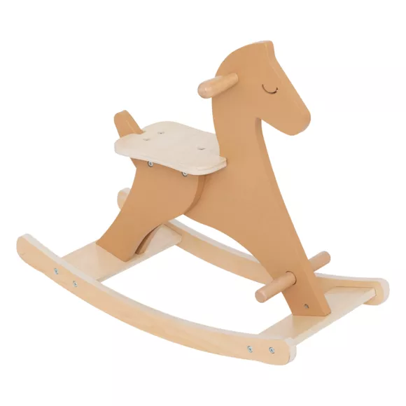 Houten schommelpaard (H54,5 cm) Dada Bruin