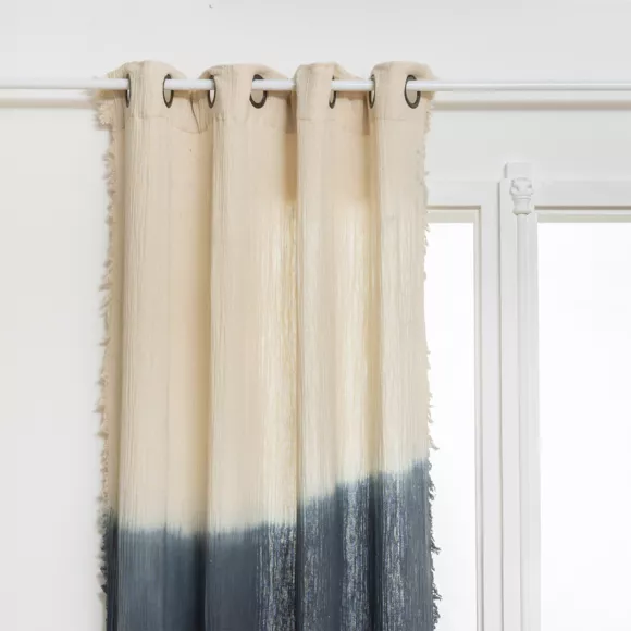 Katoenen gordijn (140 x 260 cm) Inuit Droom Blauw