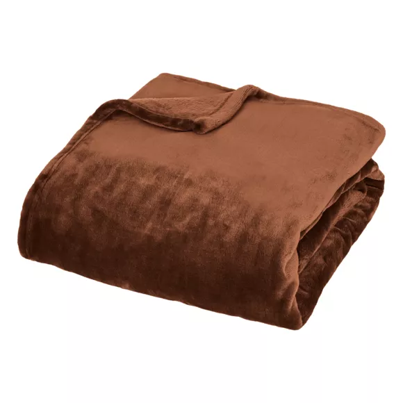 Manta suave franela (130 x 180 cm) Cuddly Marrón