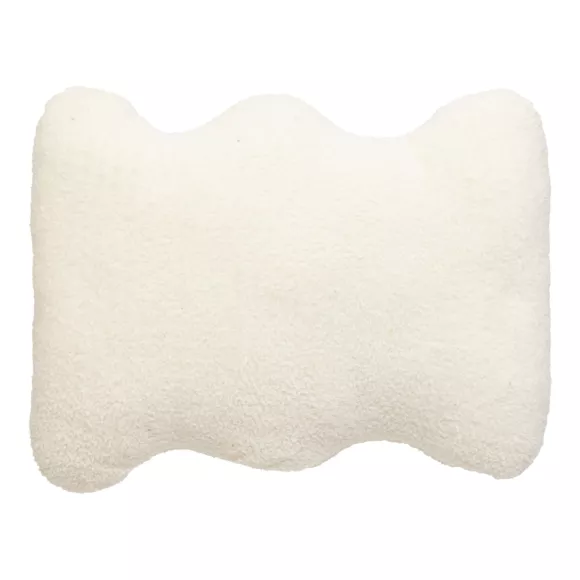 Cojín rectangular de rizos (35 x 48 cm) Bliss Blanco