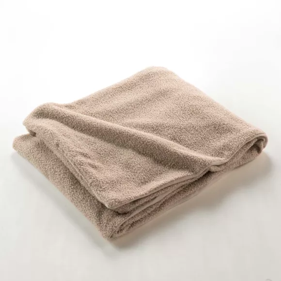 Plaid bouclette (180 x 220 cm) Wooly Beige