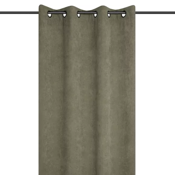 Fluwelen gordijn (140 x 260 cm) Dandy Kaki Groen