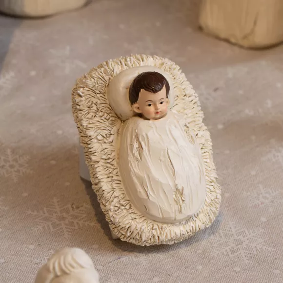 De 10 heiligenbeelden (H25 cm) van Sainte-Bérénice