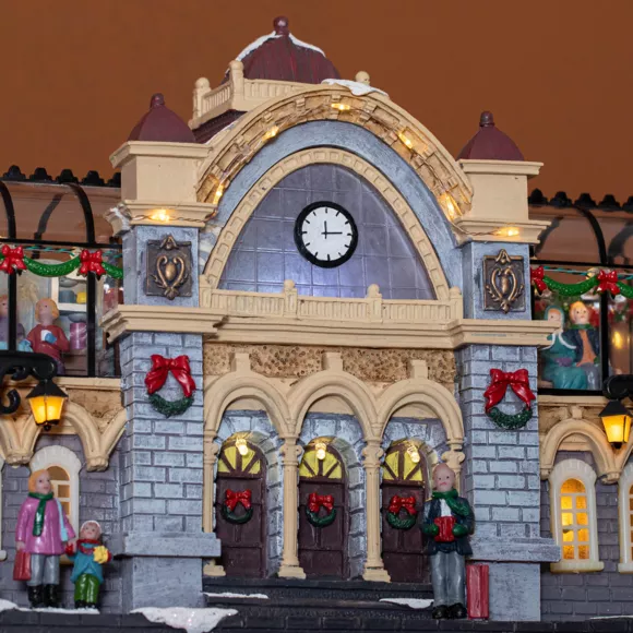 Helder en muzikaal Kerstdorp Treinstation