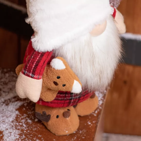 Lutin de Noël (H65 cm) Gluk Dormeur en pyjama