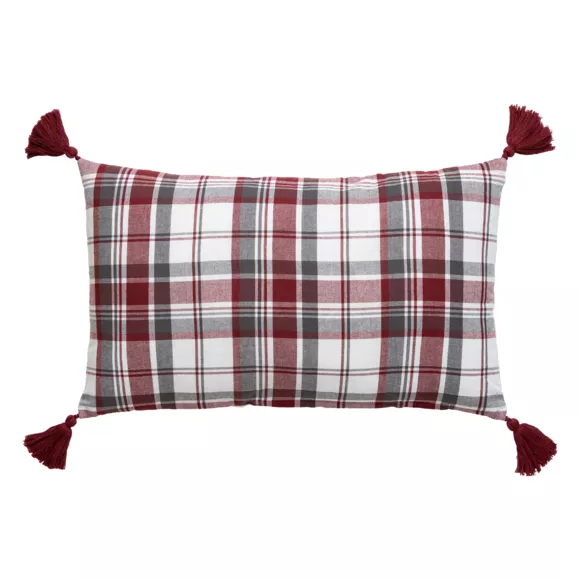 Cojín rectangular algodón ( 30 x 50 cm) Megeve Rojo