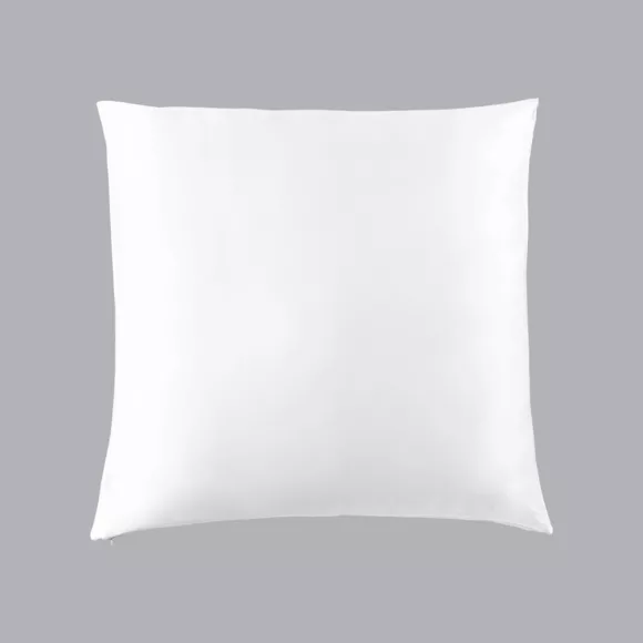 Funda de almohada cuadrada de seda de morera (63 x 63 cm) Mizuki Blanco