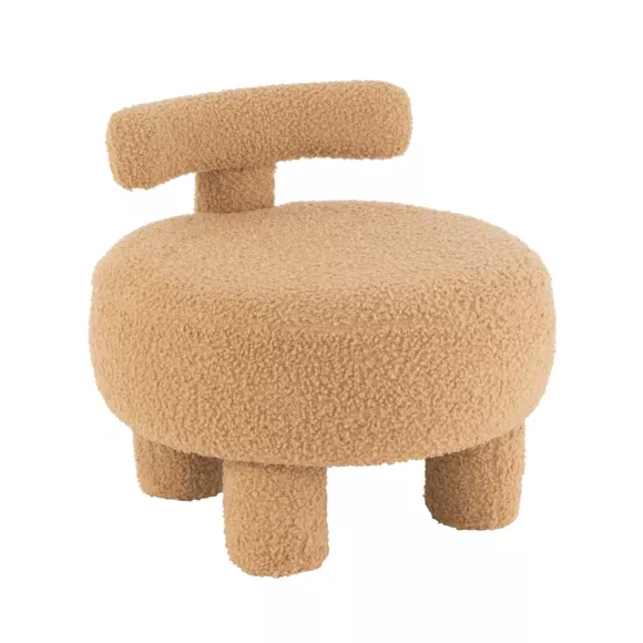 Kinderfauteuil bouclé (H45 cm) Jade Geel oker