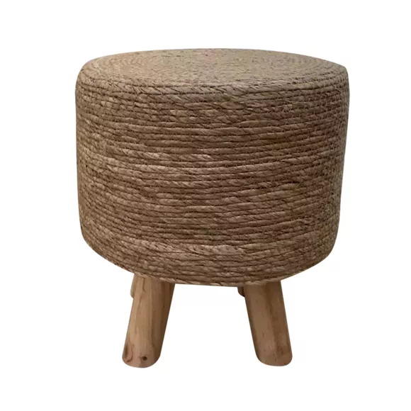 Taburete redondo de cuerdas (A35 cm) Surabaya Natural