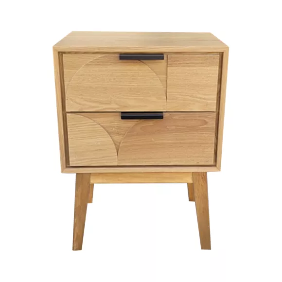 Table d'appoint bois (H60 cm) Double Hanoï Naturel