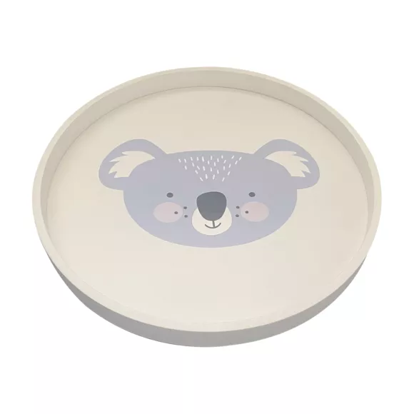 Mesa pequeña infantil madera (D30 cm) Koala Azul
