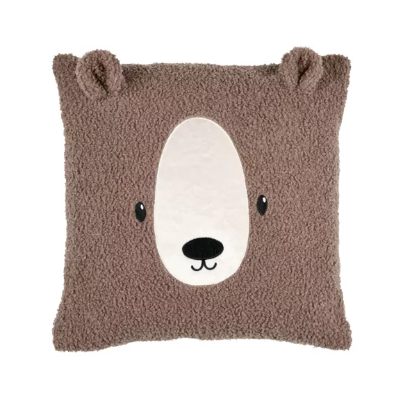 Kindervierkant kussen (40 x 40 cm) Gabin Bruin