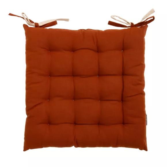 Stoelkussen vierkant katoen (40 x 40 cm) Pixel Tweekleurig Terracotta / Beige