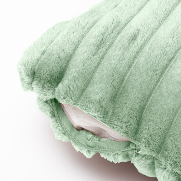 Housse de coussin rectangulaire flanelle (30 x 50 cm) Dune Vert sauge