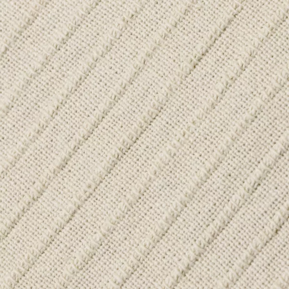 Housse de coussin rectangulaire coton tissé (30 x 50 cm) Léa Beige pampa