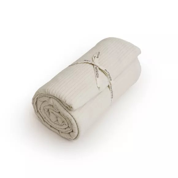 Cubrecama algodón tejido (220 x 250 cm) Léa Beige pampa
