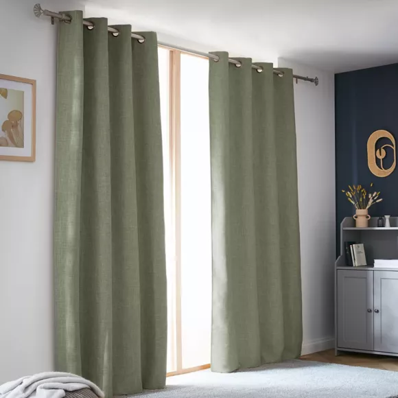 Cortina opaca térmica (140 x 240 cm) Alba Verde romero