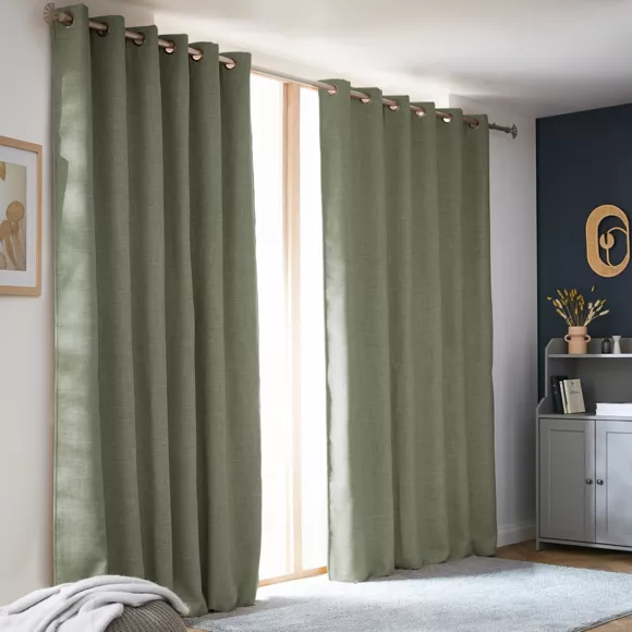 Cortina opaca térmica (180 x 260 cm) Alba Verde romero