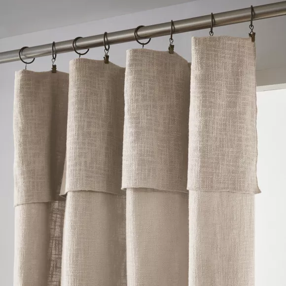 Cortina de algodón ajustable (140 x max 270 cm) Sixtine Beige