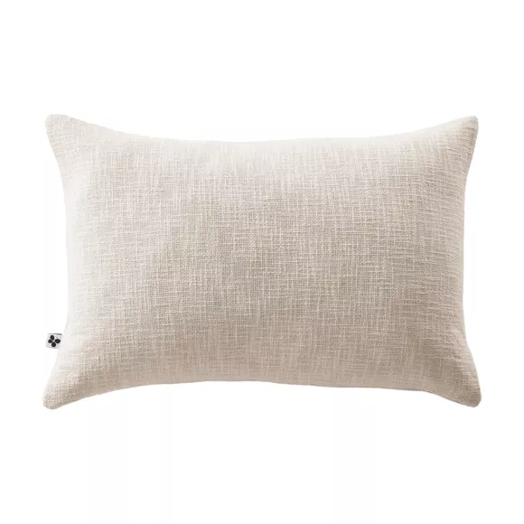 Coussin dŽhoussable 40 x 60 cm Slub SIXTINE Pampa
