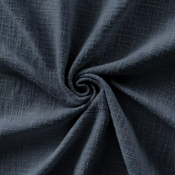 Cortina de algodón ajustable (140 x max 270 cm) Sixtine Azul noche