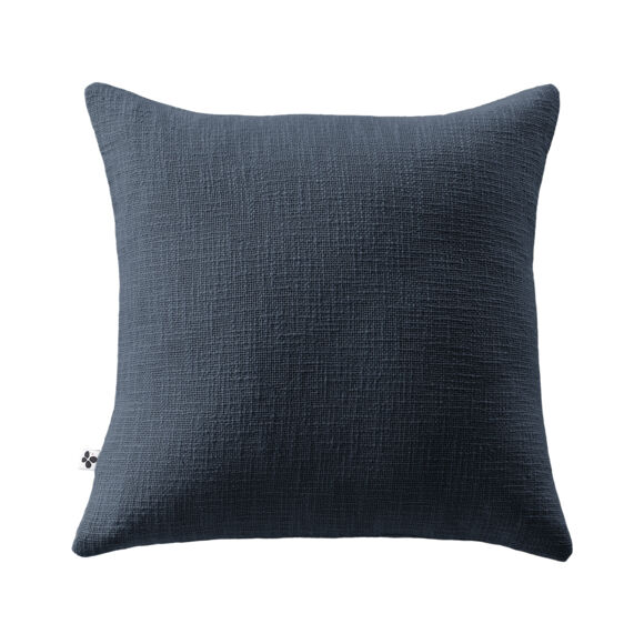 Coussin dŽhoussable 45 x 45 cm Slub SIXTINE Minuit