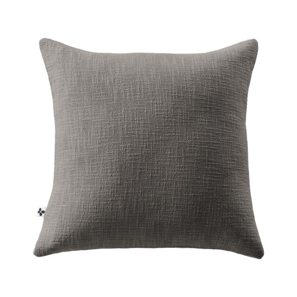 Coussin dŽhoussable 45 x 45 cm Slub SIXTINE Ardoise