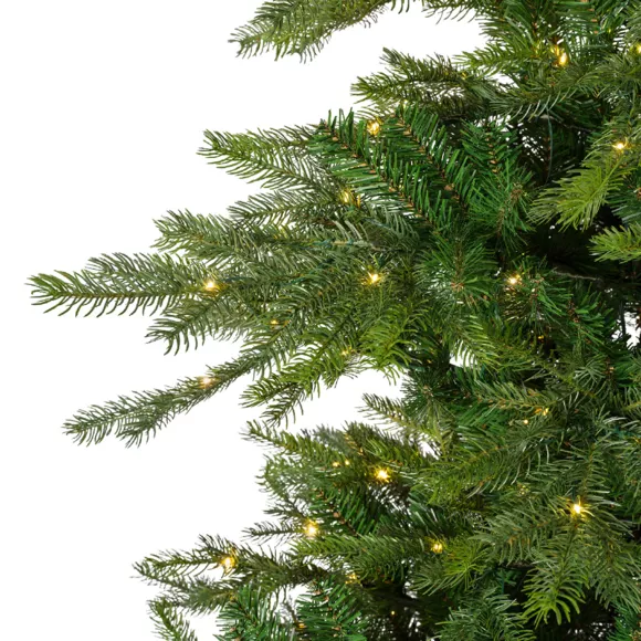 Künstlicher beleuchteter Weihnachtsbaum für draußen 700 LEDs H240 cm Glorious Tannengrün