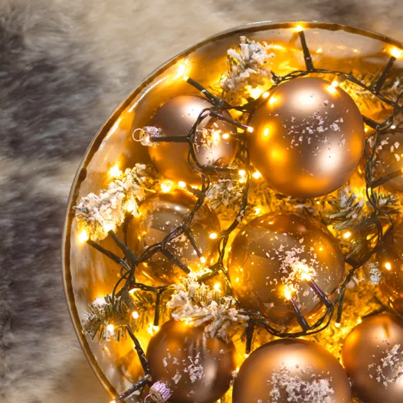 Luces de Navidad Lujo 7,50 m Blanco cálido 350 LED