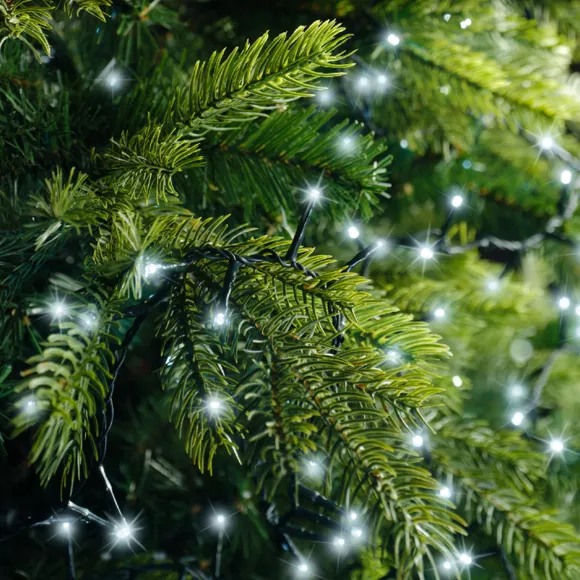 Guirlande lumineuse 45 m 2000 LED câble vert NewLuxe Blanc froid