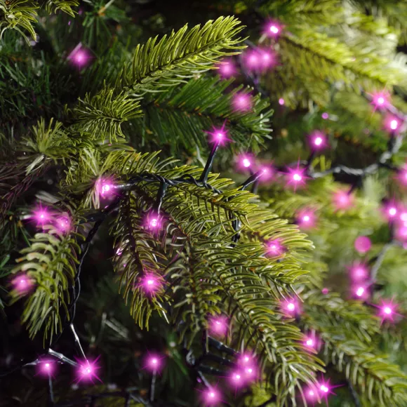 Guirlande lumineuse 22,5 m 1000 LED câble vert NewLuxe Rose