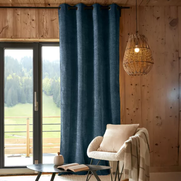 Cortina Opaca aislante (140 x 260 cm) Bjorn Azul noche