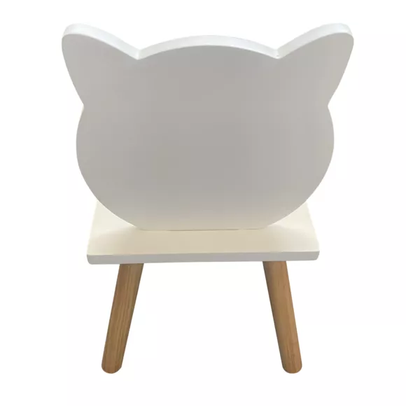 Kinderholzstuhl (H46 cm) Chaton Weiß