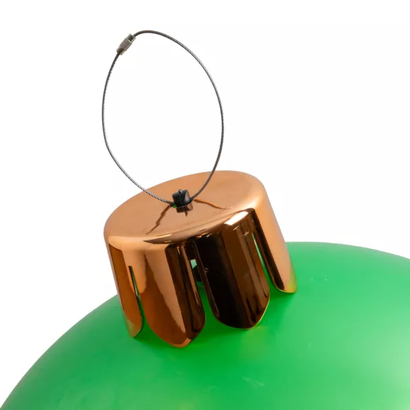 Bola grande de navidad hinchable D65 cm Verde