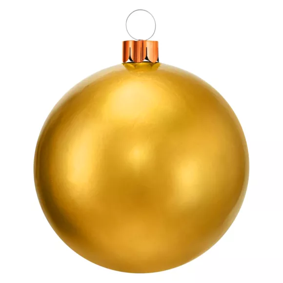Aufblasbare Weihnachtskugel D45 cm Gold