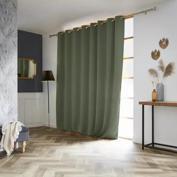 Cortina oscurecedora (280 x 260 cm) Dark Verde caqui 