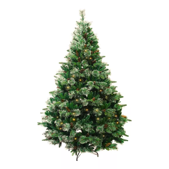 Lichtgevende Kunstkerstboom H240 cm Washington Luxe Groene spar