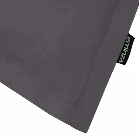 Kussensloop rechthoekig percal katoen (50 x 70 cm) Cali Grijs antraciet