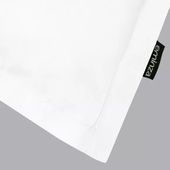Taie d'oreiller rectangulaire percale de coton (50 x 70 cm) Cali Blanc